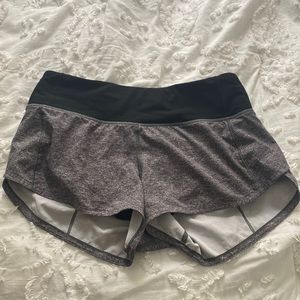 Lulu lemon shorts 2.5 inch inseam size 2 color grey